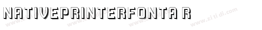 NativePrinterFontA R字体转换